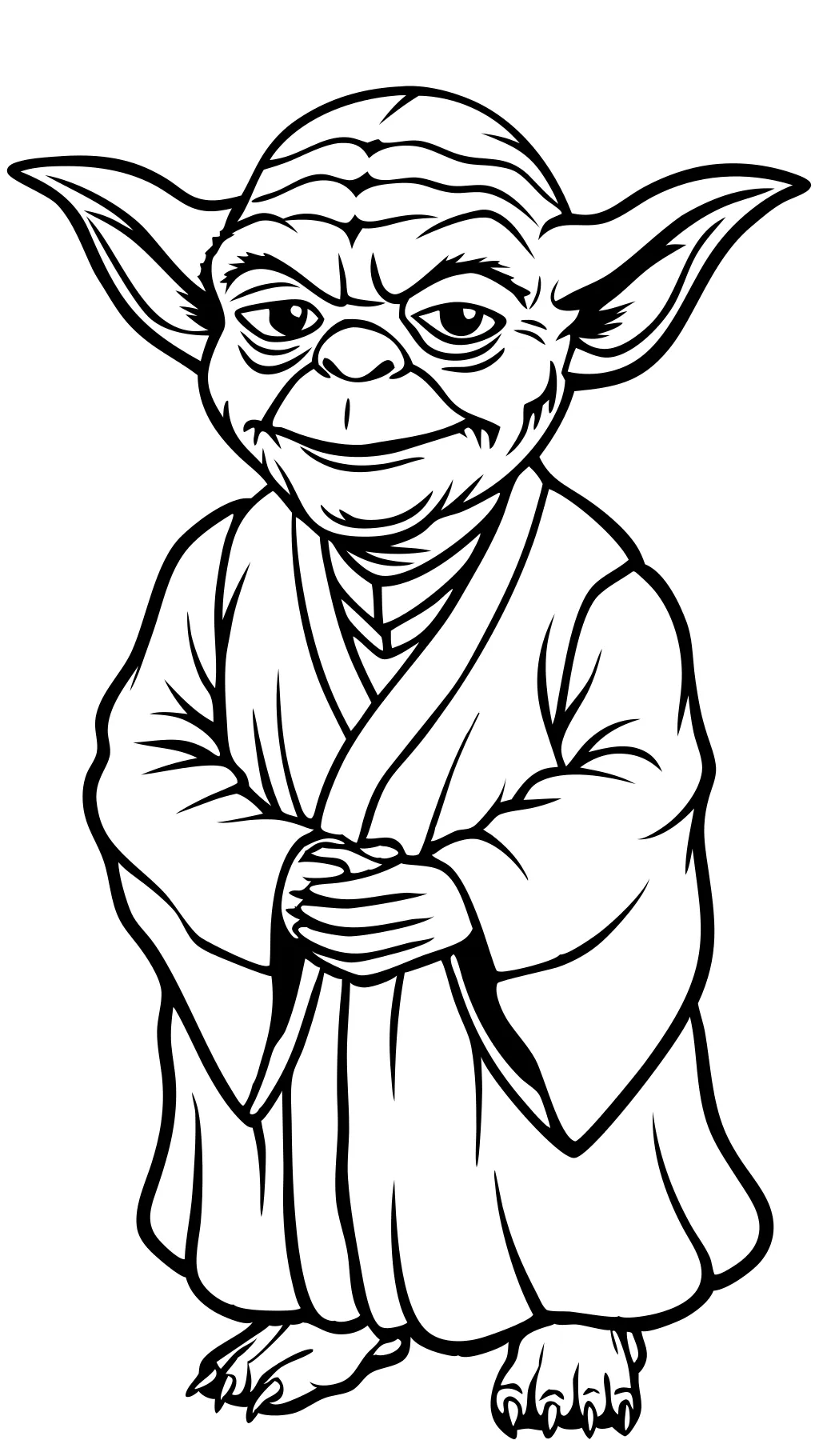 páginas para colorear de yoda